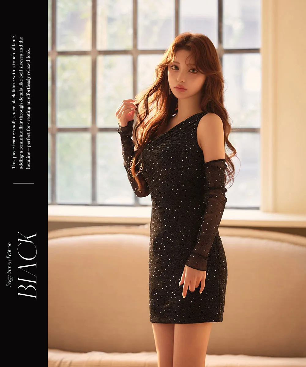 One Shoulder Dress ムードカット 2
