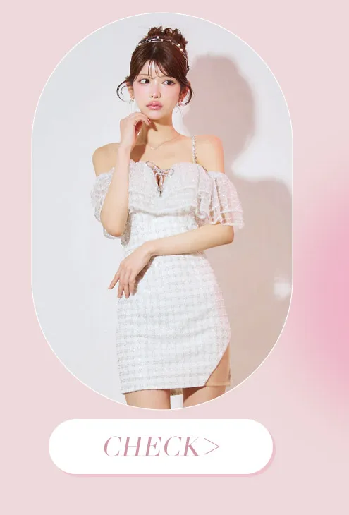 ホワイトミニドレス7