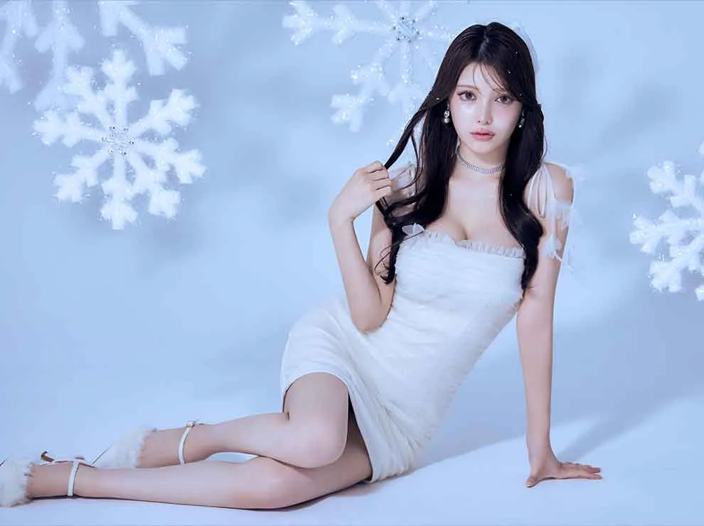 シフォンギャザーキャミソールタイトミニドレス6