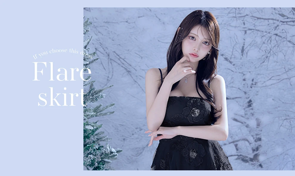 キャミソールフラワーシフォンドレス9