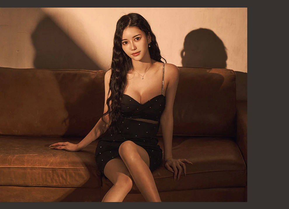 ウエストシースルーキャミソールドレス3