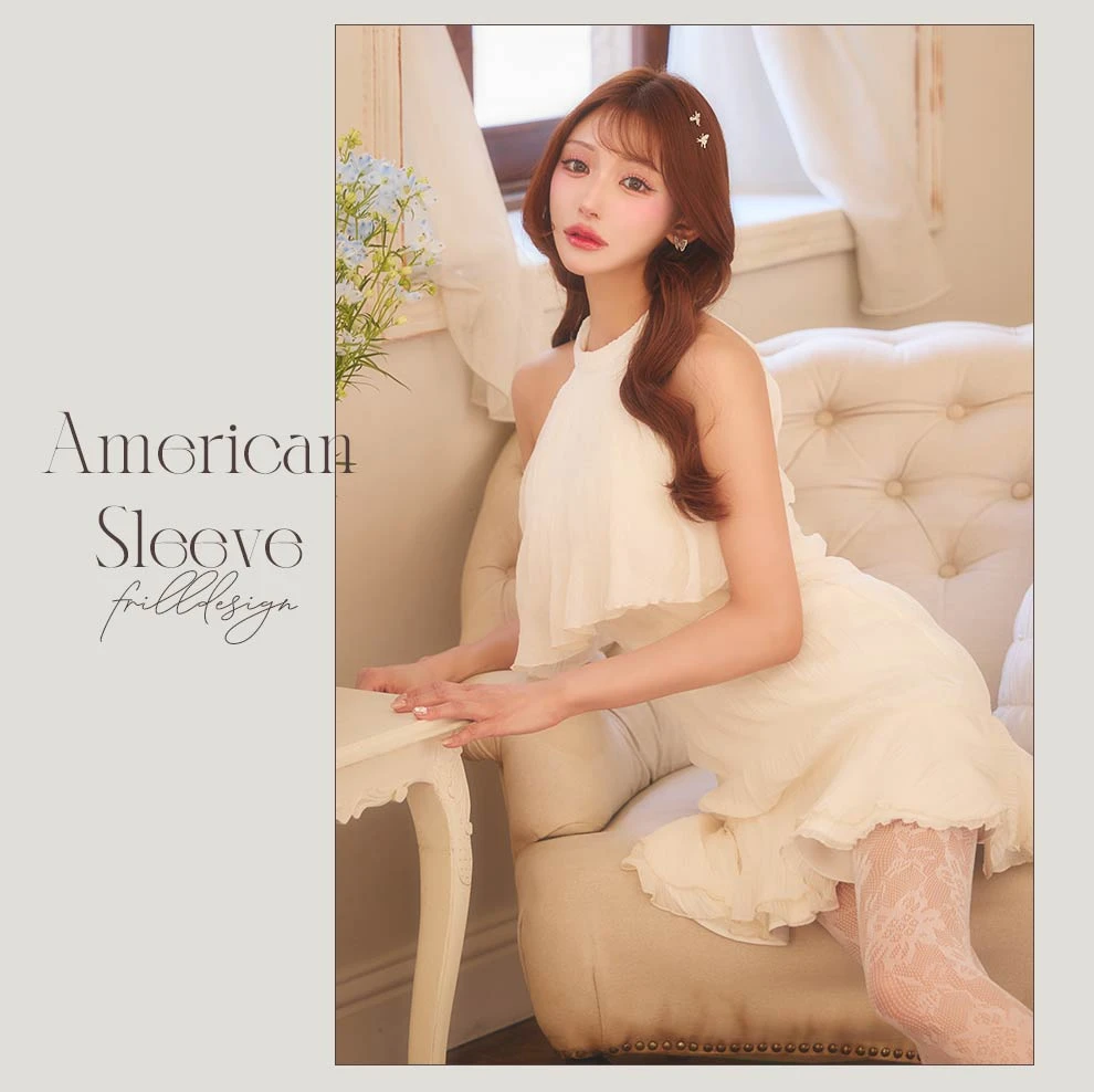 アメスリシフォンマーメイドミニドレス2