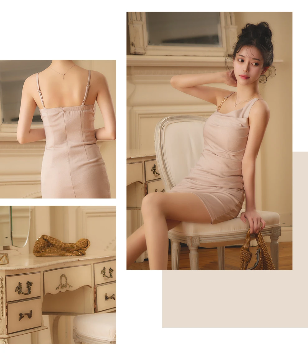 フリルワンショルダーミニドレス4