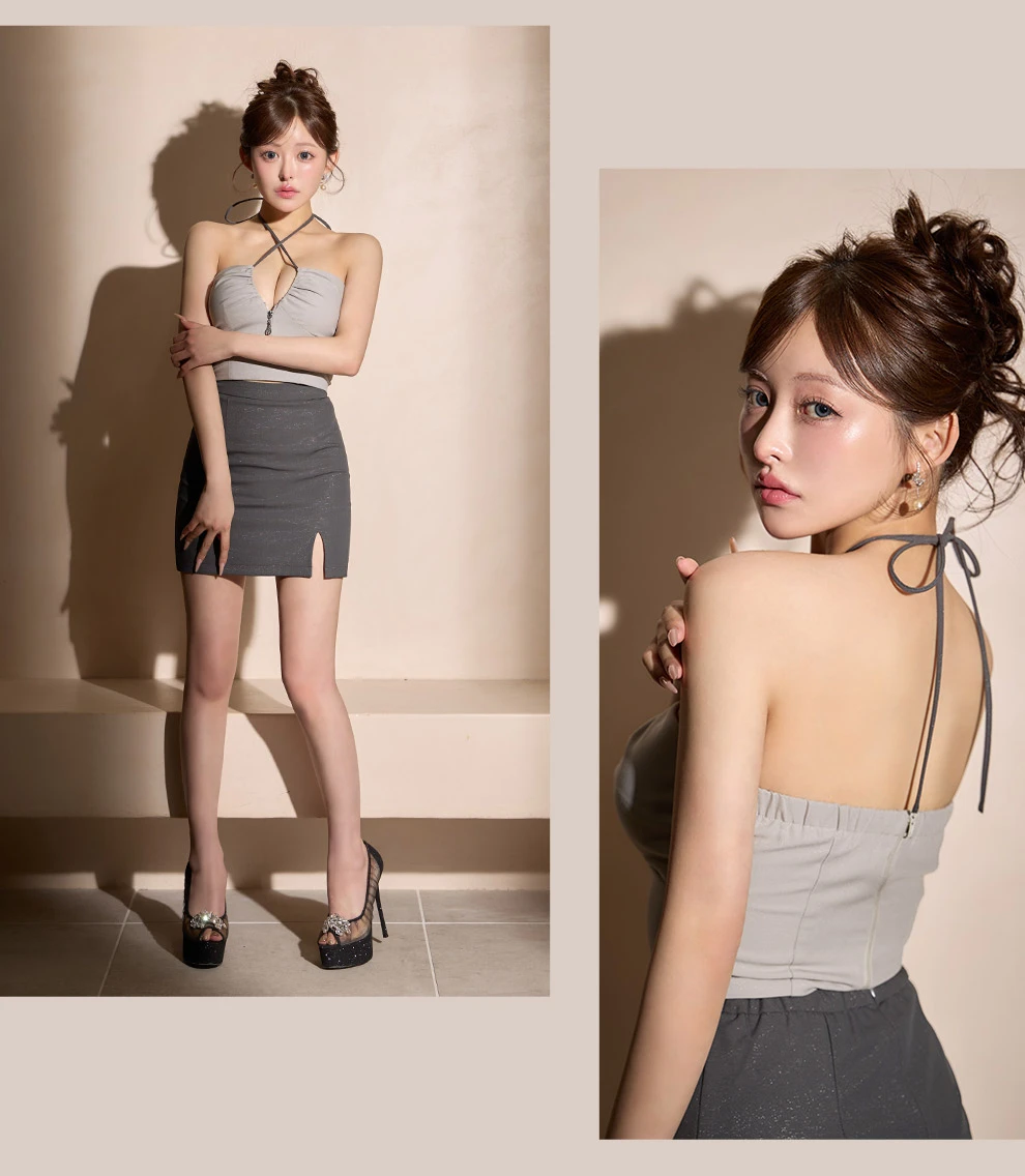 クロスネックセットアップドレス4