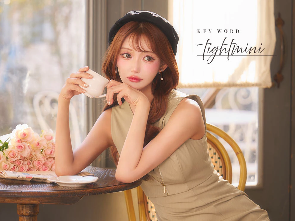 明日花キララちゃん着用 ノースリーブバストカットミニドレス2