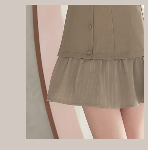 せいはちゃん着用 キャミソールストライプスカートミニドレス4