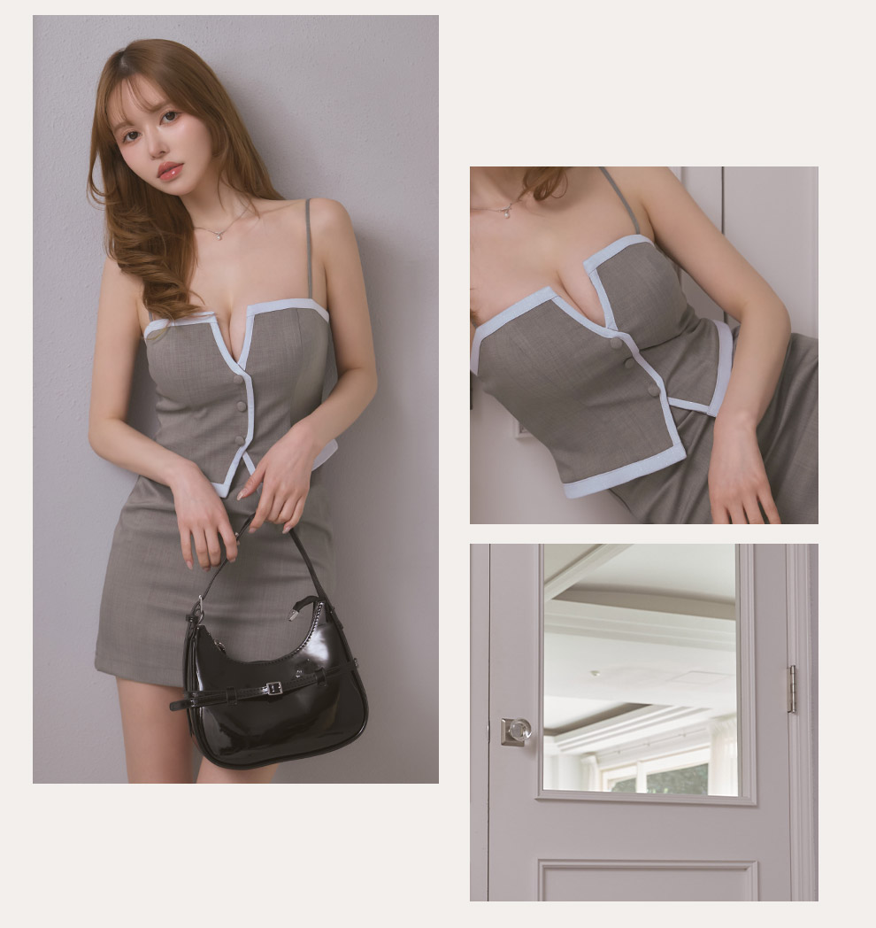 パイピングキャミソールセットアップ3