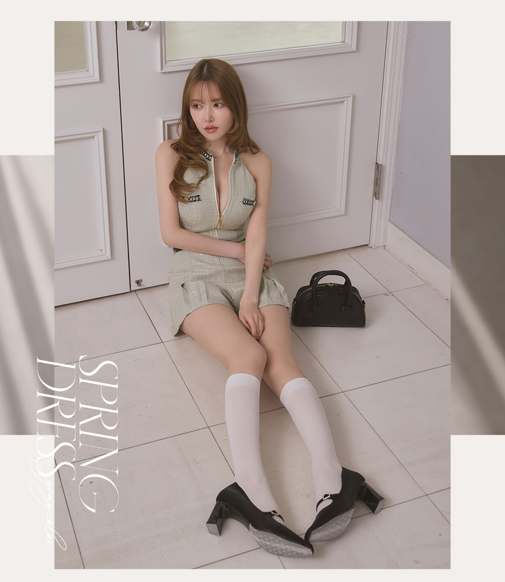 ツイードスパンコールセットアップ2