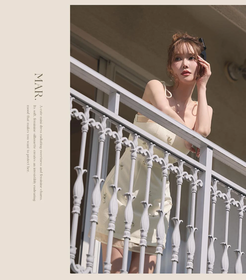 キャミソールビジューミニドレス5