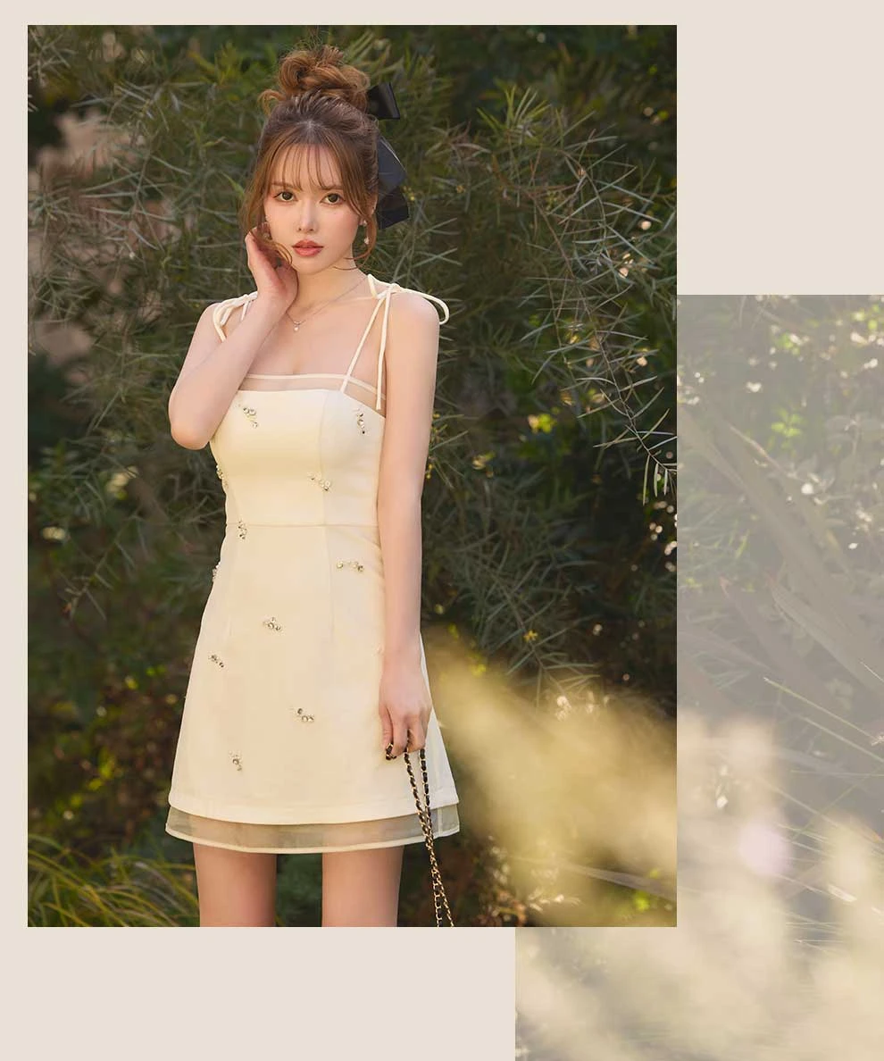 キャミソールビジューミニドレス6