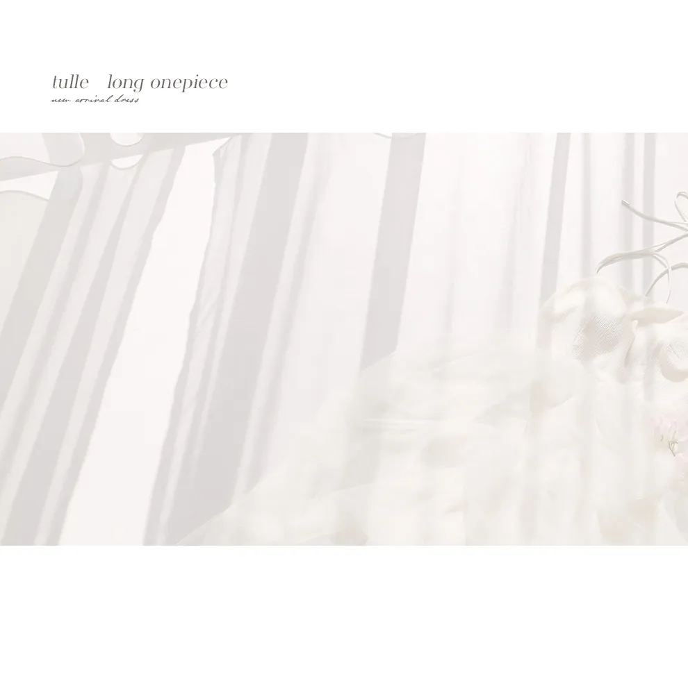 ゆめちゃん着用 シフォンレイヤードロングワンピースドレス 背景画像1