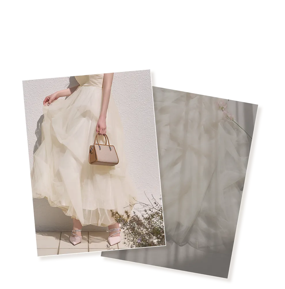 ゆめちゃん着用 シフォンレイヤードロングワンピースドレス 重ね画像1