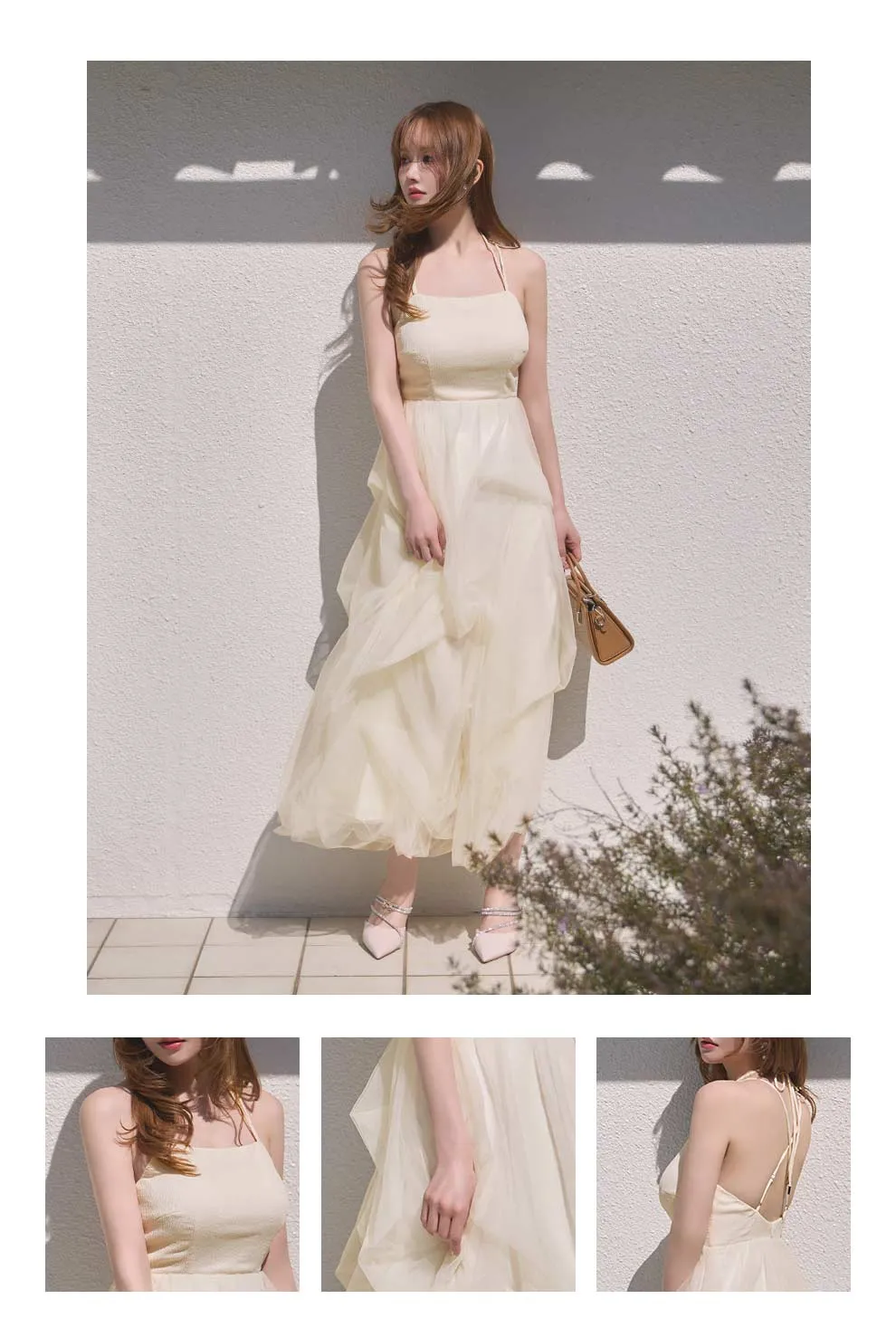 ゆめちゃん着用 シフォンレイヤードロングワンピースドレス5