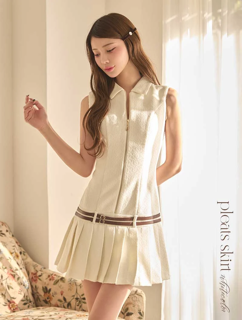 るりぴちゃん着用 襟付きローライズプリーツドレス2