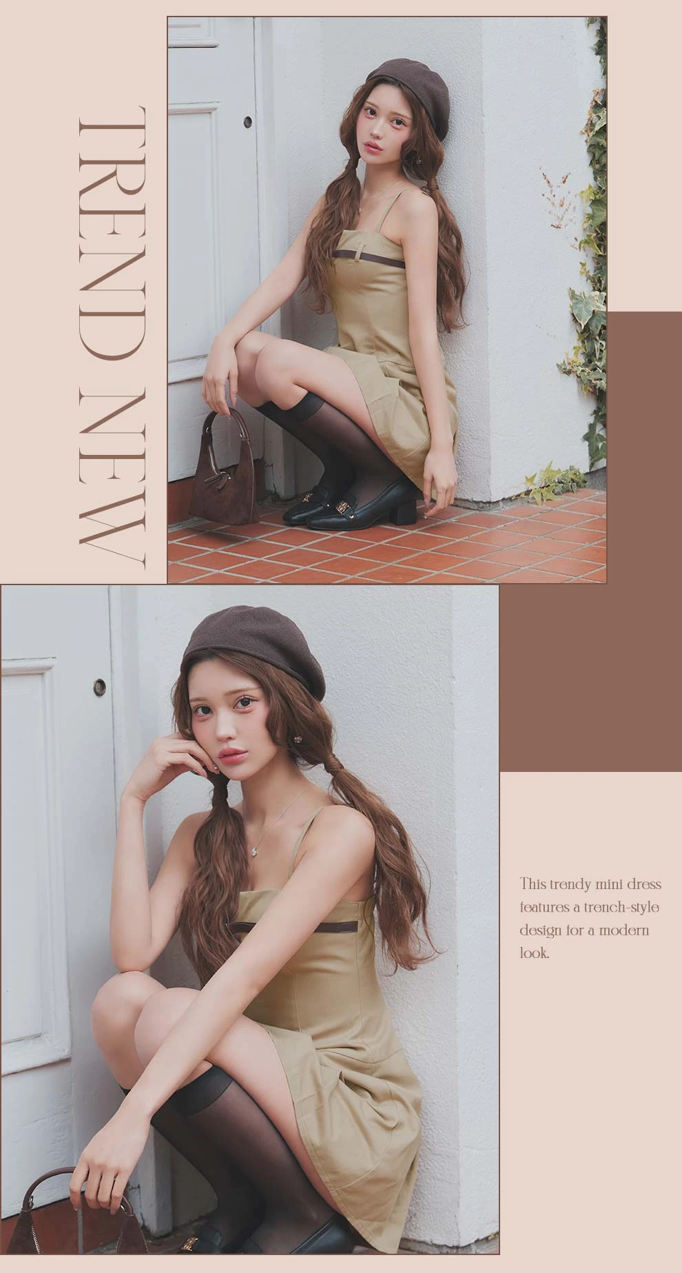 るりぴちゃん着用 キャミソールAラインミニドレス3