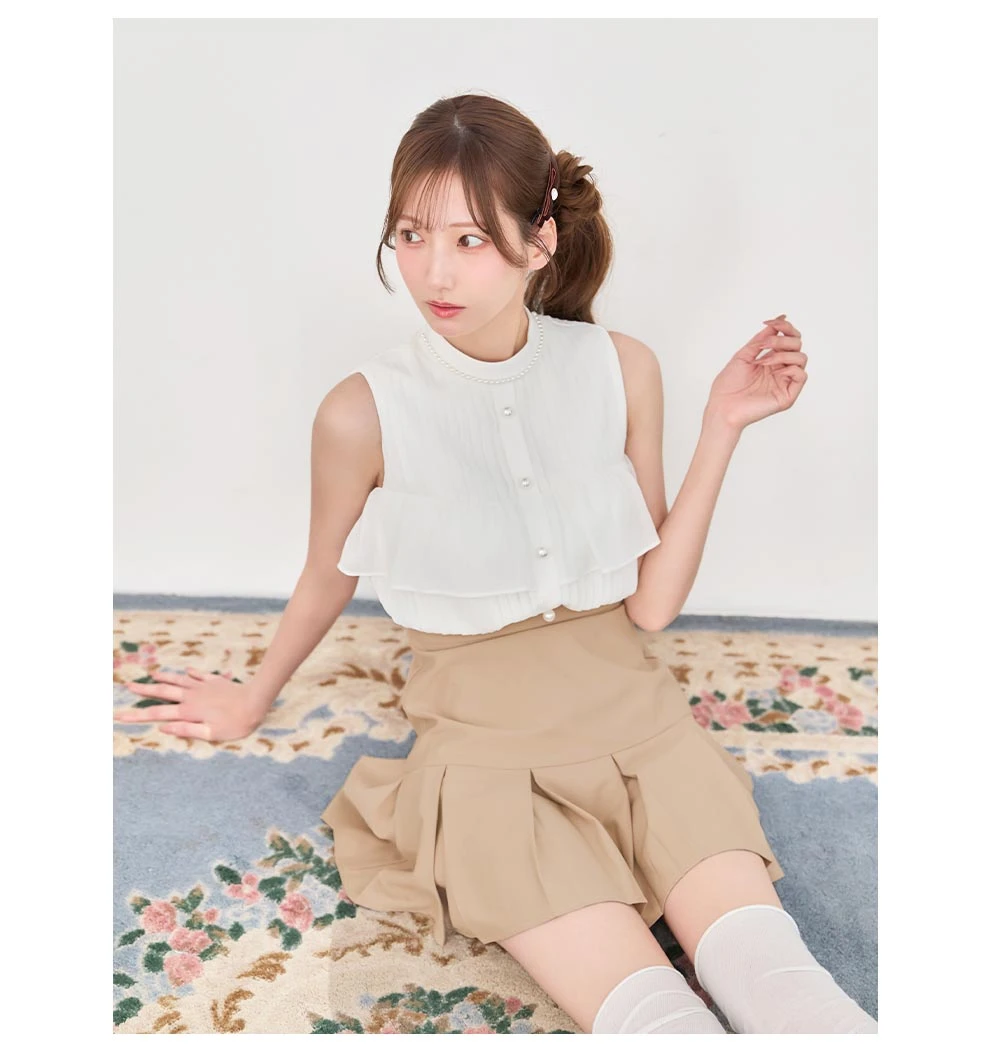 あすかちゃん着用ドレス ブラウスプリーツスカートミニドレス3