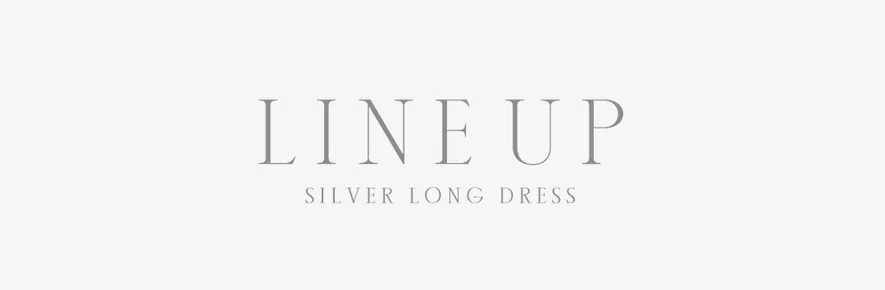 シルバーロングドレス一覧