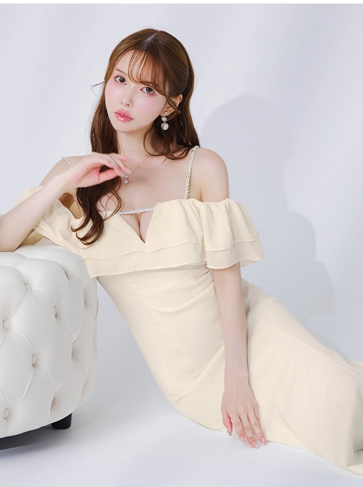 キャミソールシフォンワンピースドレス/キャバドレス8