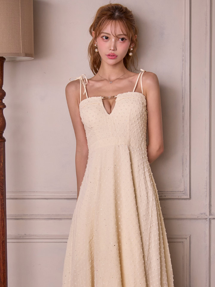 ロングラメワンピースドレス/キャバドレス2