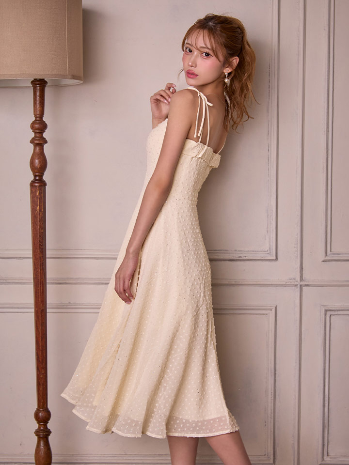 ロングラメワンピースドレス/キャバドレス7