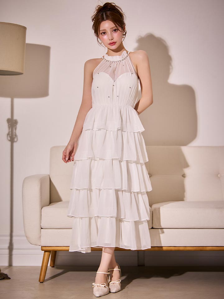 アメスリティアードワンピースドレス/キャバドレス1