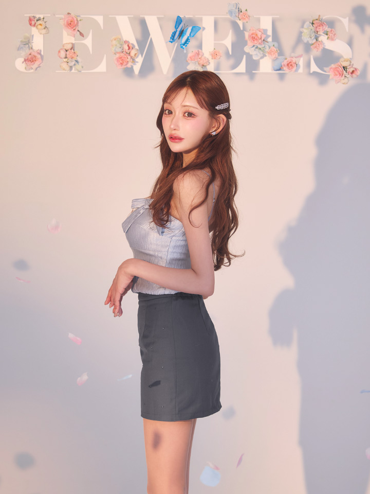 リボンキャミソールバイカラーセットアップドレス/キャバドレス6