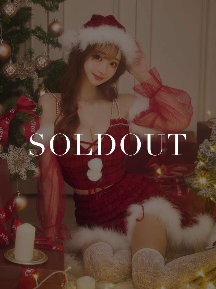 真優川咲ちゃんコラボバストクロスチェックツイードサンタコスプレ