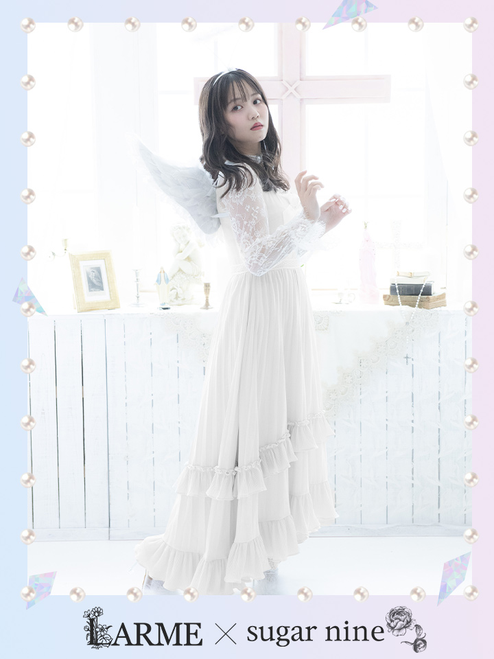 * old vintage ❀ angel ** 白い編みドレスの 天使さん