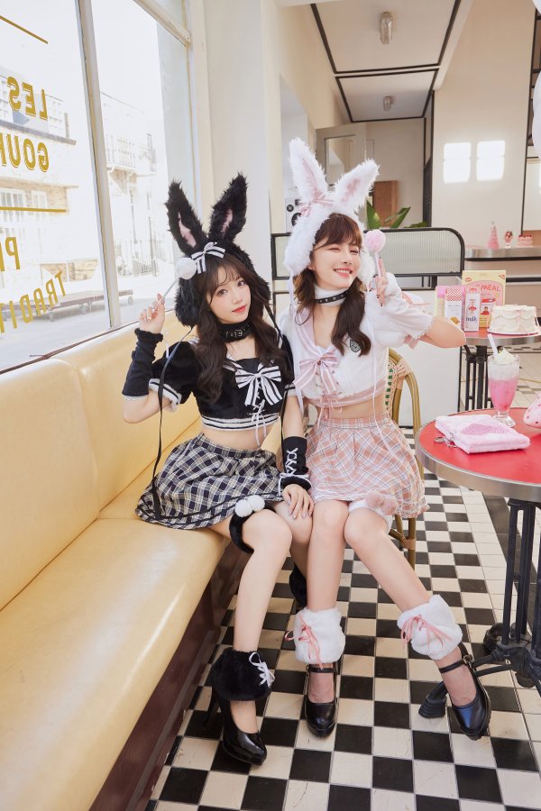 画像9: 【即日発送】ドーリーバニーアイドルセーラー【マリームーン】【ハロウィンコスプレ7点セット】【フリーサイズ/2カラー】[HC03] (9)