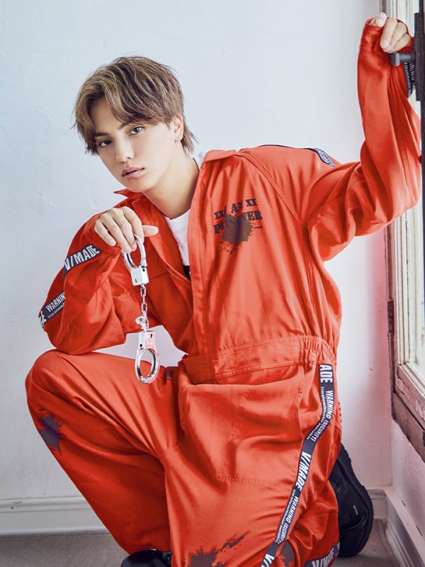 画像3: 【即日発送！】【ハロウィン】 ユニセックス/ 囚人コスプレ コスチューム 【コスプレ2点セット】 【S-XXLサイズ/2カラー】(HC206-SV)[OF01] (3)