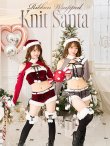 画像1: 【ノベルティ対象】【即日発送！】【クリスマスコスプレ7点セット】【Malymoon/マリームーン】リボンラッピングサンタセットアップ【フリーサイズ/2カラー】[YMT] (1)