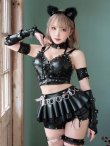 画像1: 【即日発送】スタッズレザーボンテージキャット【マリームーン】【ハロウィンコスプレ13点セット】【フリーサイズ/2カラー】[OF04-Bg] (1)