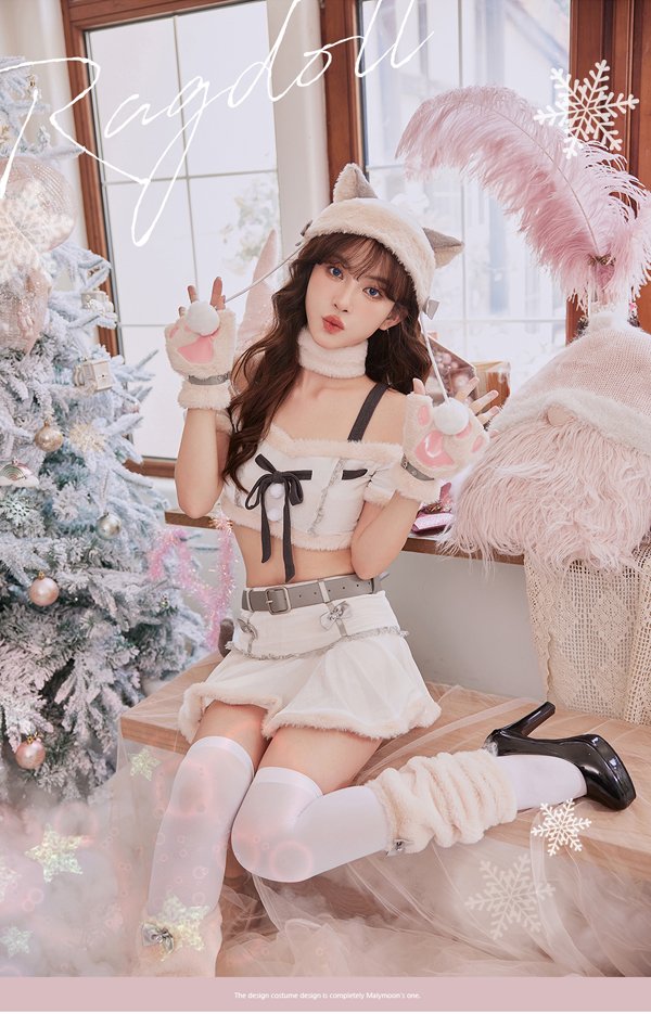 画像11: 【即日発送】【クリスマスコスプレ9点セット】【Malymoon/マリームーン】ラグドールサンタ【フリーサイズ/1カラー】[OF03] (11)