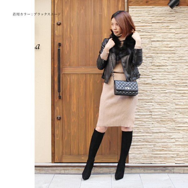 画像11: 【COMEX】 3color/ 11cmヒール/ ロングブーツ/ ハイヒール/ レディース/ ブーツ/ ストレッチブーツ/ ピンヒール/ ブーツ[OF02JH] (11)