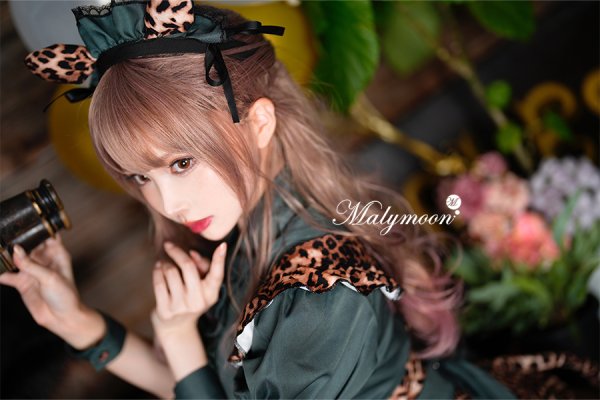 画像6: 【即日発送】レオパードメイド【マリームーン】【ハロウィンコスプレ9点セット】【フリーサイズ/1カラー】[HC03] (6)