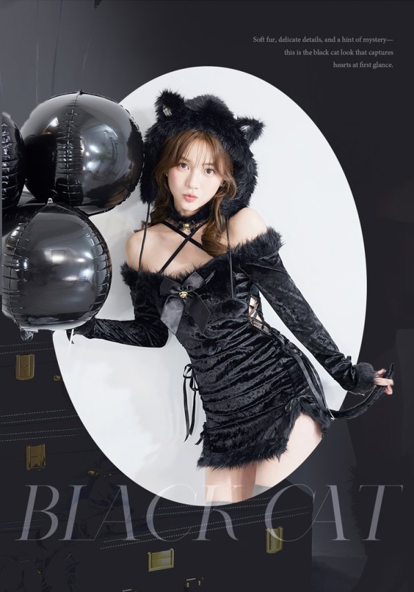 ブラック　モデル身長：166cm　着用サイズ：Fサイズ