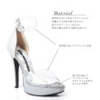 画像13: 【COMEX】 2color/ 13cmヒール/ クリアサンダル/ ラメ / ハイヒール/ アンクルストラップ/ サンダル[OF02] (13)