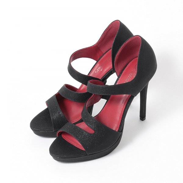 画像1: 【COMEX】 3color/ 11cmヒール/ プラットフォーム/ ラメ/ ハイヒール/ オープントゥ/  プラチナドゥ/ パンプス[OF02] (1)