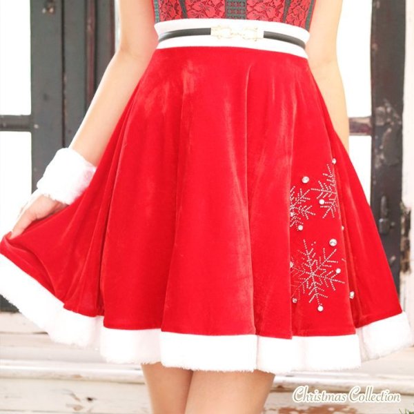 画像4: 【即日発送】【X'mas6点セット】ホワイトバニーサンタコスプレ[YMT] (4)