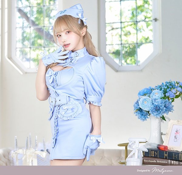 画像9: 【即日発送】ルミナスハートナース【マリームーン】【ハロウィンコスプレ6点セット】【フリーサイズ/2カラー】[HC03] (9)