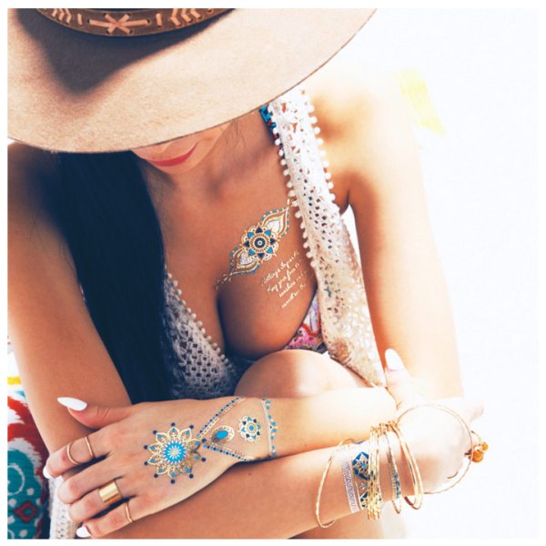 画像11: 【即日発送】【タトゥーシール】フェスやイベントに必須の新感覚アクセ★[HC03] (11)