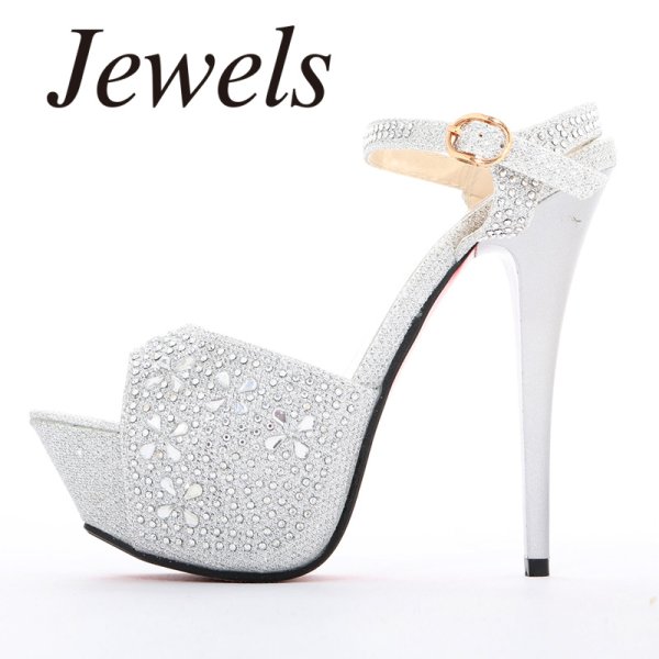 画像4: 再入荷!輝くビジューがぎっしり敷き詰められたRichな優秀ストラップサンダル☆[OF02] (4)