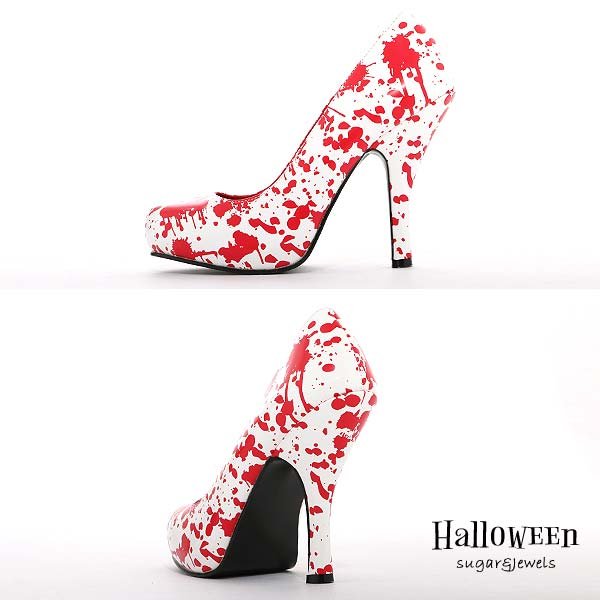 画像2: 【ハロウィン小物】ブラッドパンプス「jA1607」　[HC02] (2)