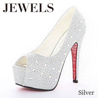 5サイズ/4カラー】敷き詰められた輝くストーンが豪華に煌めく