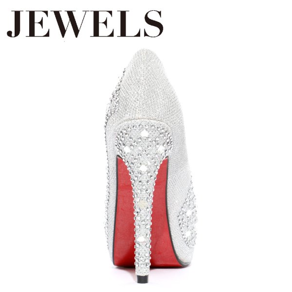 画像9: 再入荷!【5サイズ/4カラー】敷き詰められた輝くストーンが豪華に煌めく♪☆4色展開の12cmヒールオープントゥパンプス[OF02] (9)