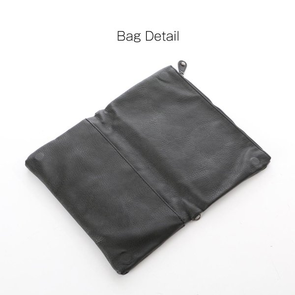 画像4: 合わせやすいブラックレザー2wayバッグ[OF04] (4)