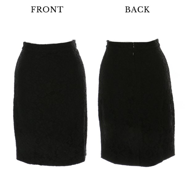 画像8: SALE!【スカート・S-Lサイズ/2カラー】総レース膝丈タイトスカート[HC02]【YN】 (8)