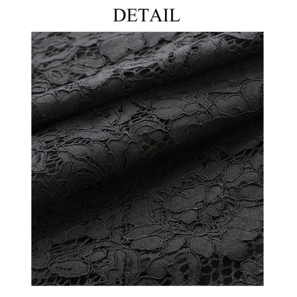 画像12: SALE!【スカート・S-Lサイズ/2カラー】総レース膝丈タイトスカート[HC02]【YN】 (12)