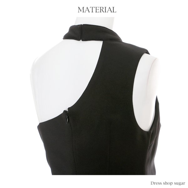 画像14: SALE！【Riageセール】ワンショルホルタ―ネックミニキャバドレス/ミニドレス♪　T-1054[HC02]【T】 (14)