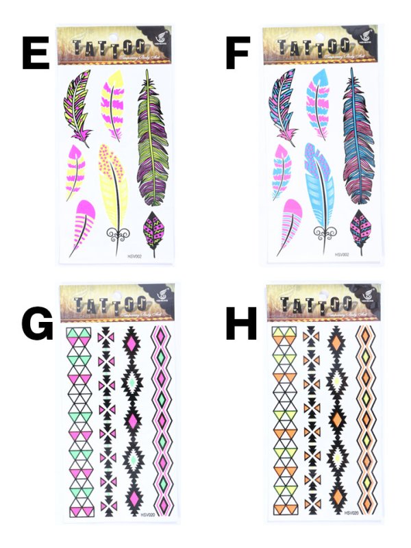 画像3: 【即日発送】【タトゥーシール】フェスやイベントに必須の新感覚アクセ★[YMT] (3)